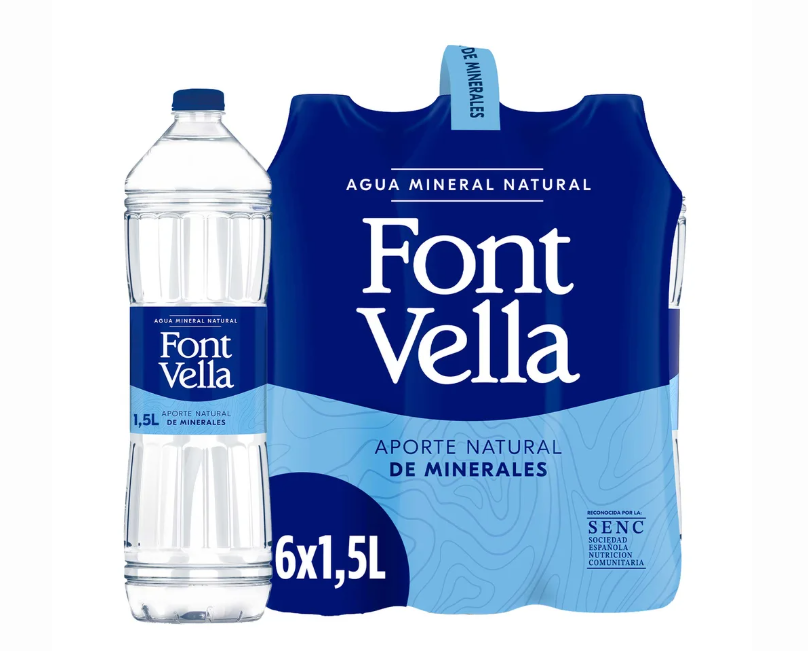 Pack 6 botellas Font Vella 6 x 1,5L